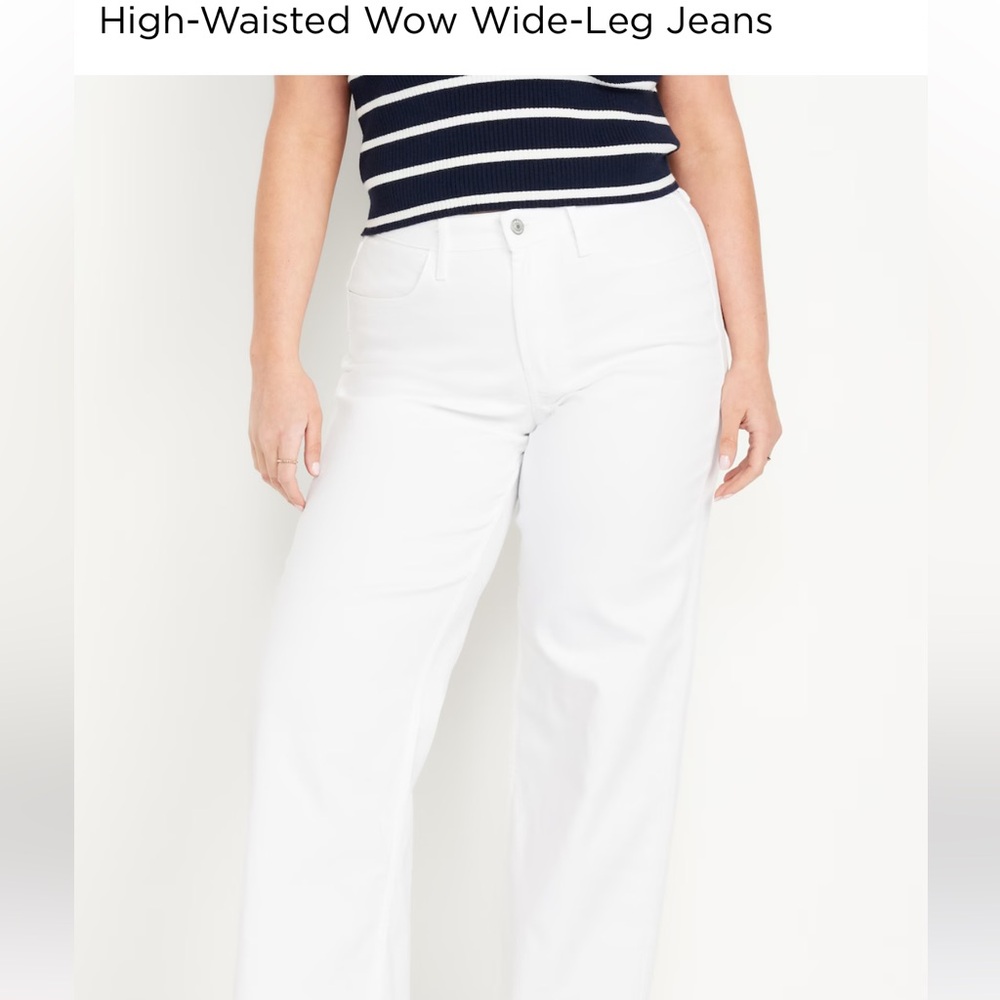 High-Waisted Wow Wide-Leg Jeans NWT